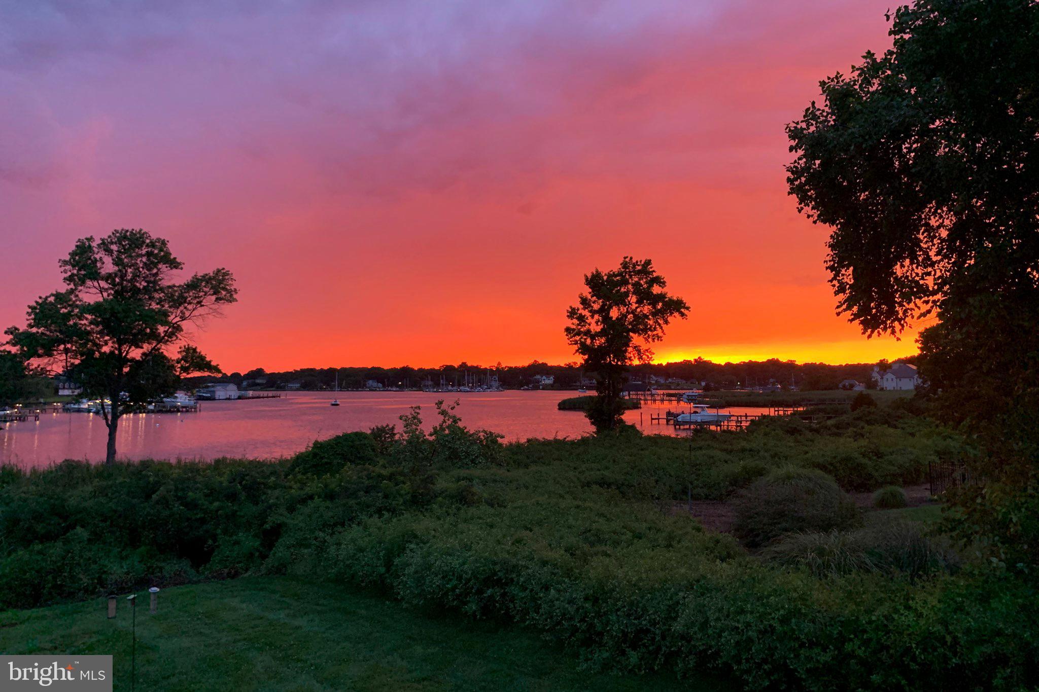 3304 Hidden River View Road Annapolis, MD 21403 - Photo 65 of 71 Sunset over Duvall Creek from home