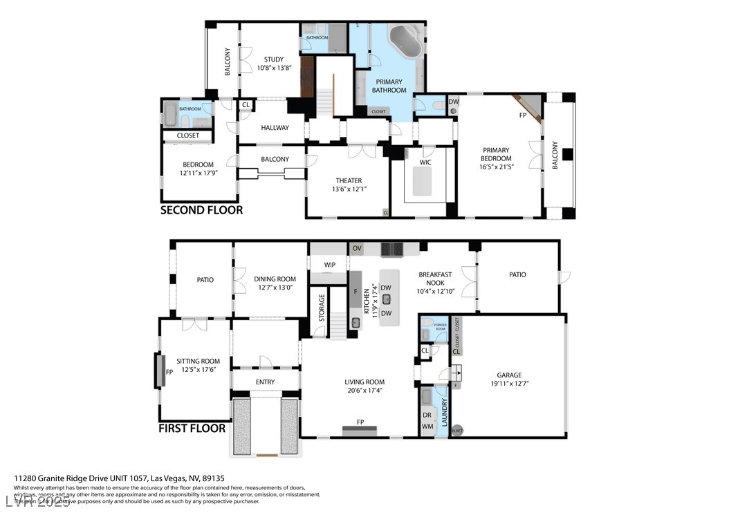 11280 Granite Ridge Drive, Unit 1057 Las Vegas, NV 89135 - Photo 42 of 46 View of home floor plan