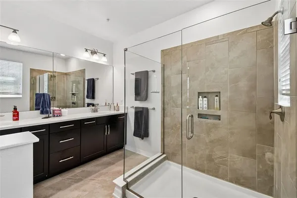 a view of balcony and yard