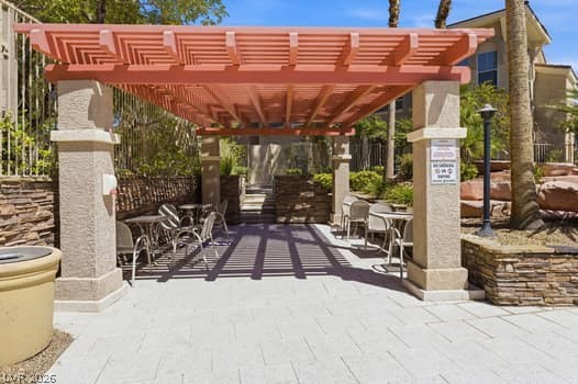10550 West Alexander Road, Unit 2091 Las Vegas, NV 89129 - Photo 36 of 43 BBQ area with arbor.