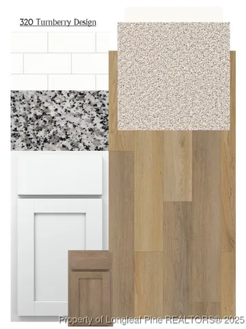 a bathroom with a shower curtain and a sink