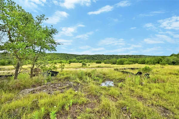 a view of a street with a yard