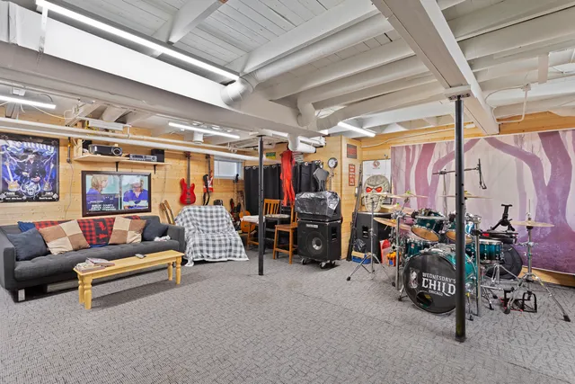 a living room with lots of furniture and a couch