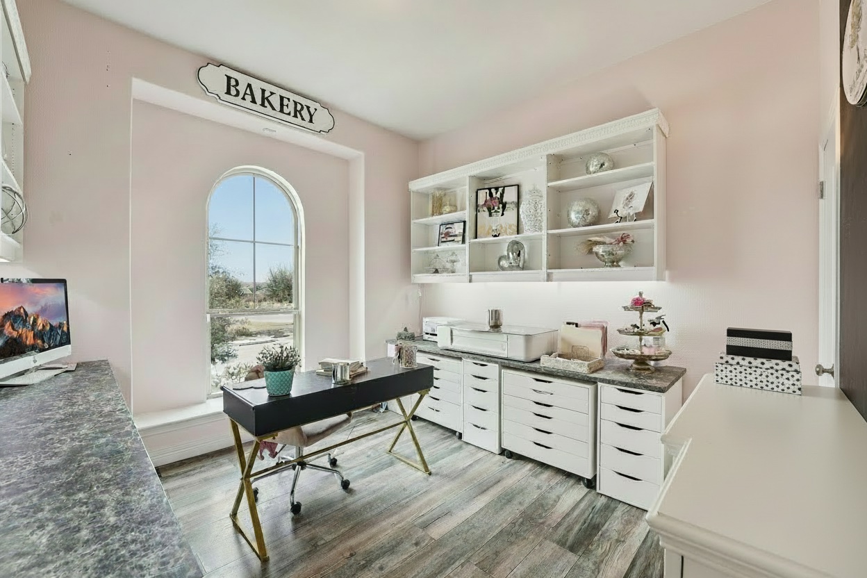 17820 Limestone Spring Lane Austin, TX 78738 - Photo 5 of 35 a view of a workspace with furniture and a window