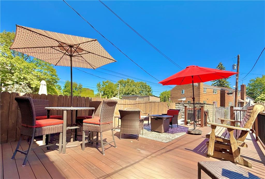 3232 California Avenue Pittsburgh, PA 15212 - Photo 16 of 38 a view of patio with chairs and table under an umbrella