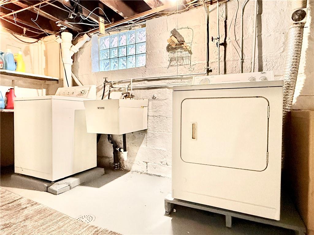 3232 California Avenue Pittsburgh, PA 15212 - Photo 32 of 38 a utility room with dryer and washer