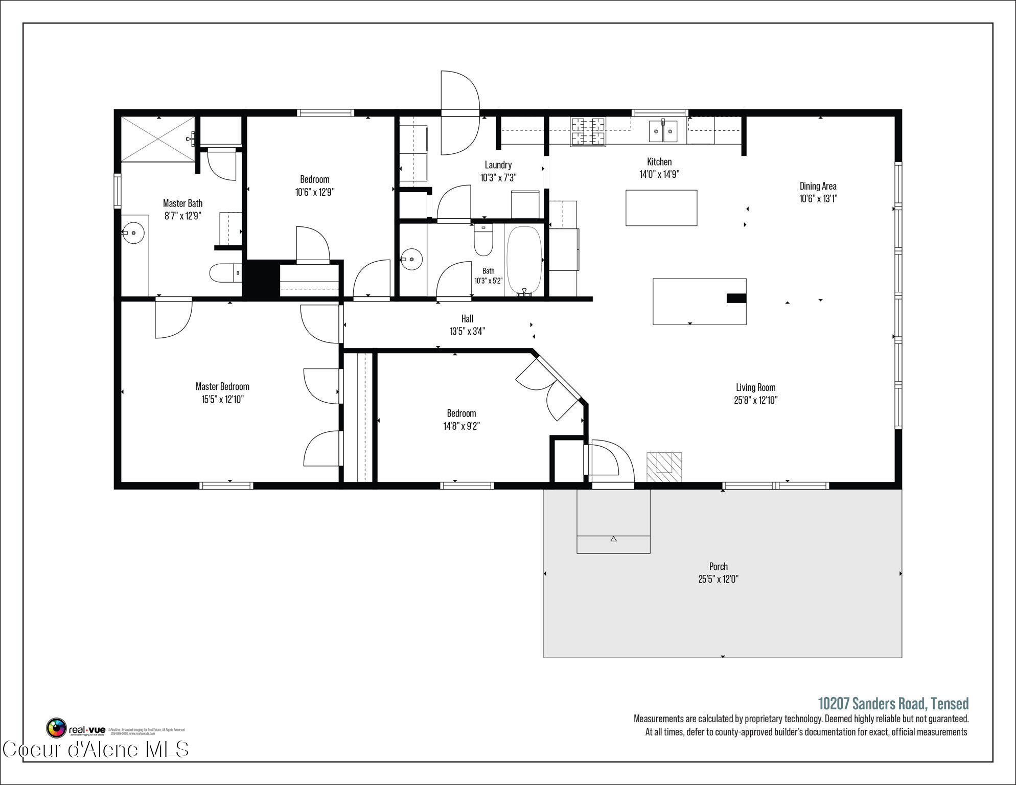 10207 Sanders Road Tensed, ID 83870 - Photo 69 of 69 Main House Floor Plan
