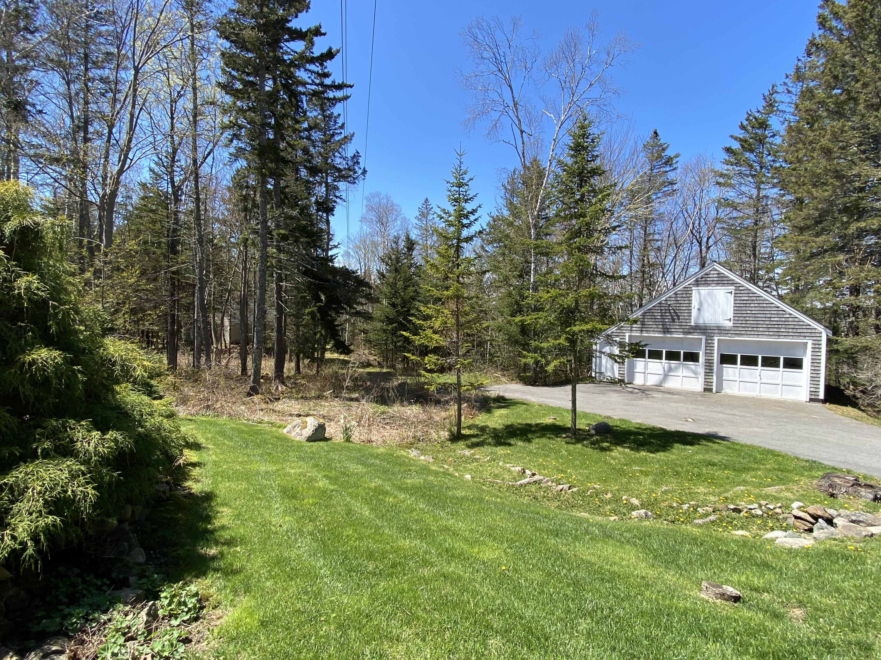 8 Ice House Cove Road Tenants Harbor, ME 04860 - Photo 56 of 82 Front Lawn & Garage w/ Loft