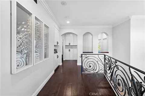 a view of a entryway with wooden floor