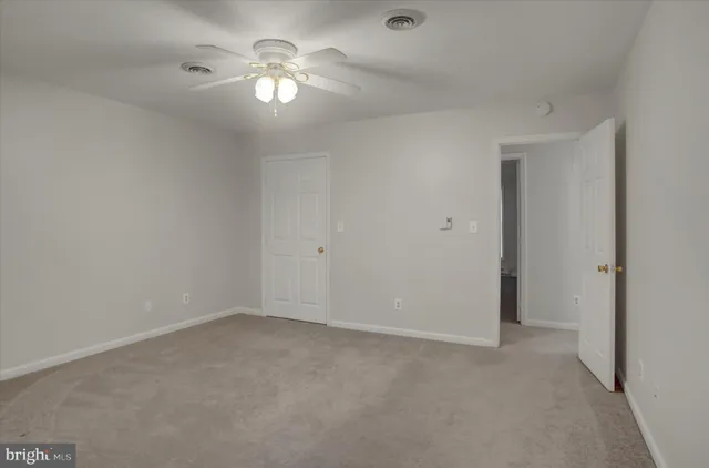 a view of an empty room