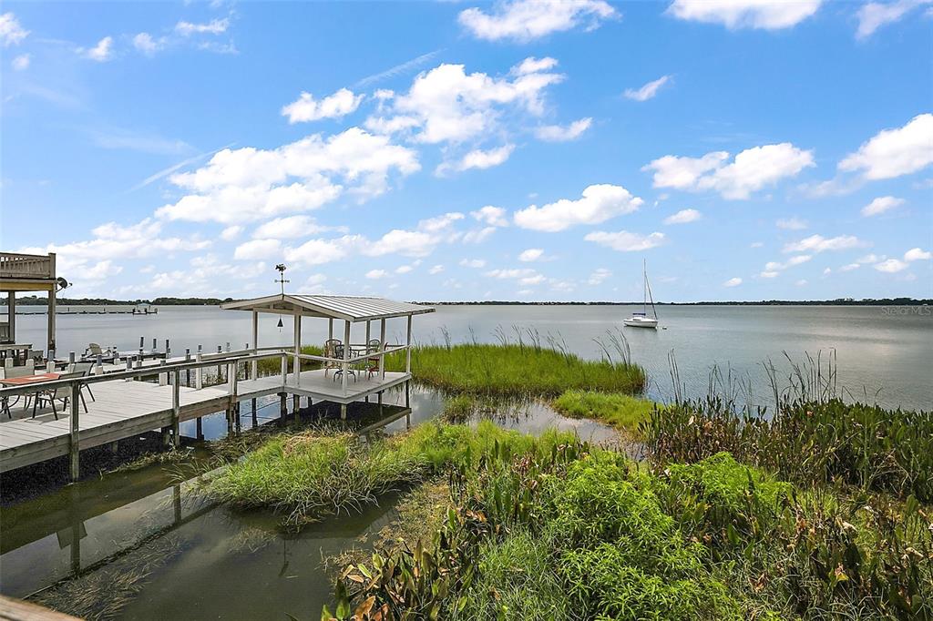 408 Lake Dora Road, Unit B Mount Dora, FL 32757 - Photo 1 of 1 a view of a lake with houses in front of it