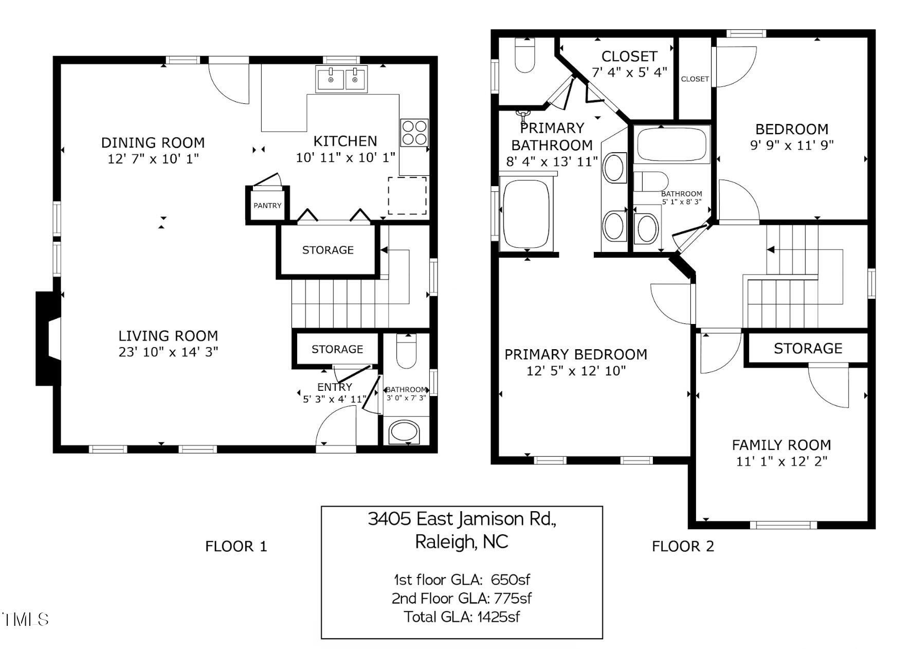 3405 East Jameson Road Raleigh, NC 27604 - Photo 48 of 48 floor plan e jameson
