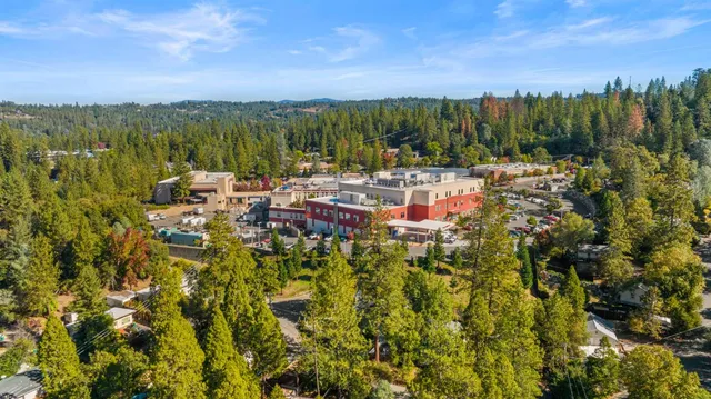 a view of a backyard of the house