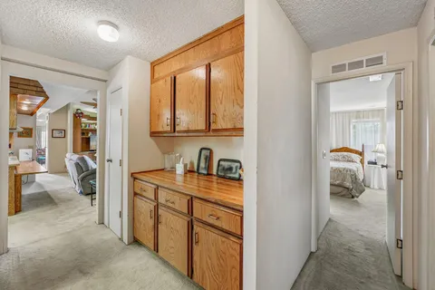 a view of a bedroom and a bedroom
