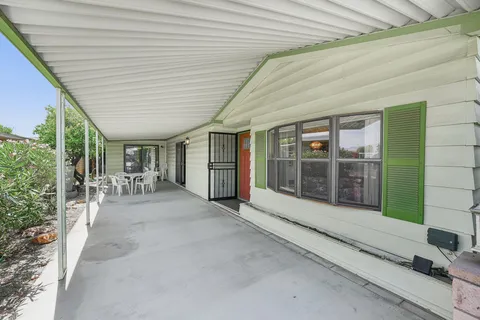 a view of a porch