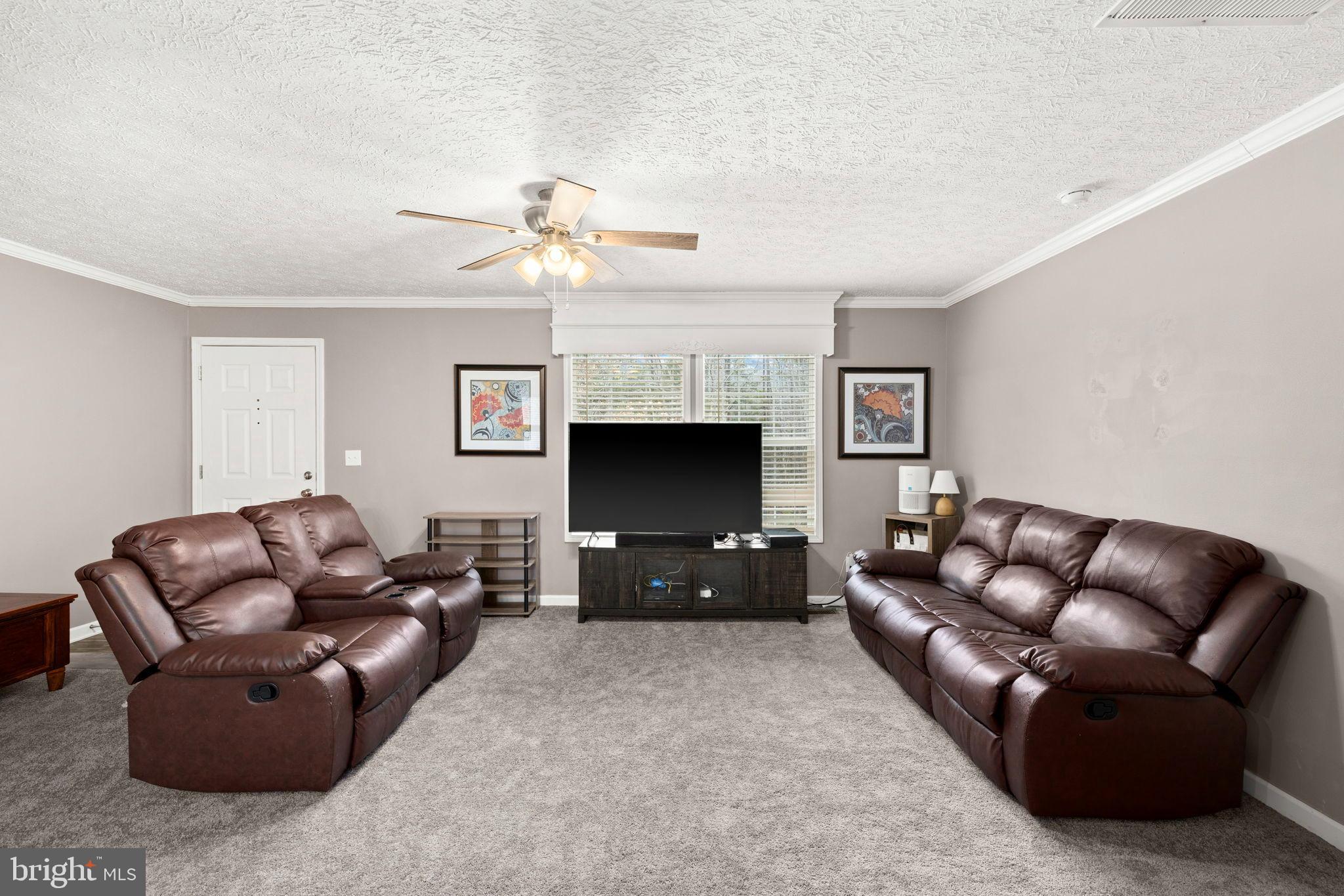 13115 Arcadia Road Woodford, VA 22580 - Photo 12 of 44 a living room with furniture a fireplace and a flat screen tv
