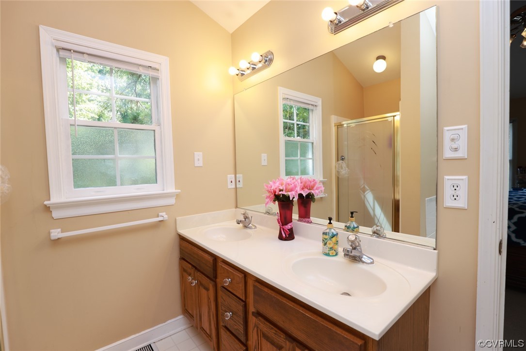 13906 Sagebrook Road Midlothian, VA 23112 - Photo 24 of 50 a bathroom with a sink vanity and a mirror