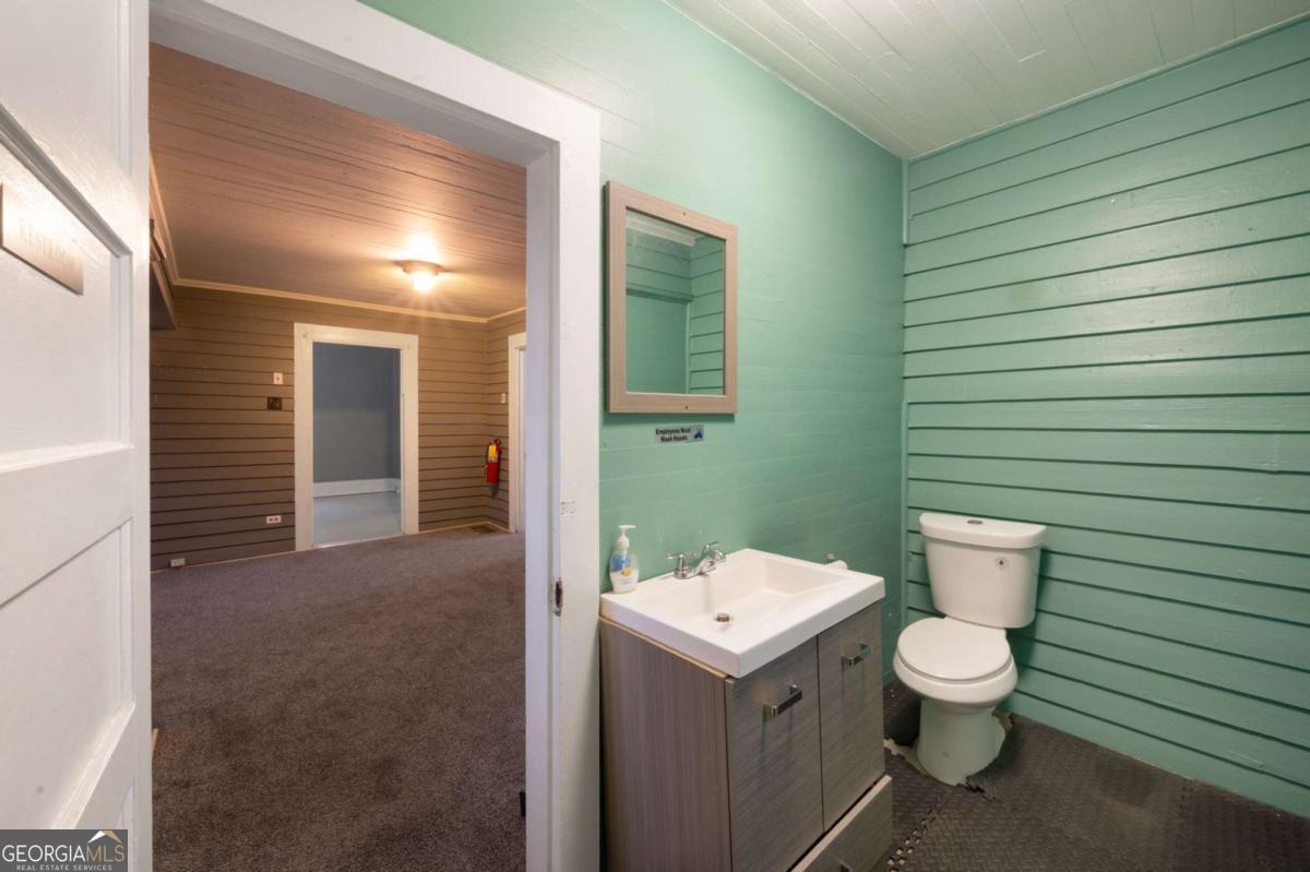 3852 New MacLand Road Powder Springs, GA 30127 - Photo 18 of 23 a bathroom with a toilet and a sink
