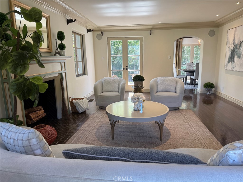 2110 Homet Road San Marino, CA 91108 - Photo 3 of 29 Living Room with french doors to terrace