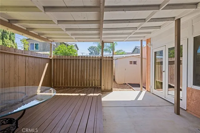 a view of a door with a backyard