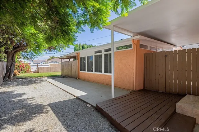 a view of a house with a deck