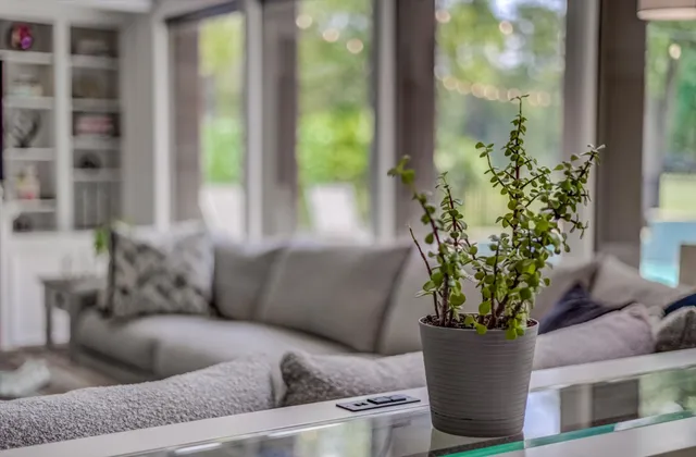 a view of a living room