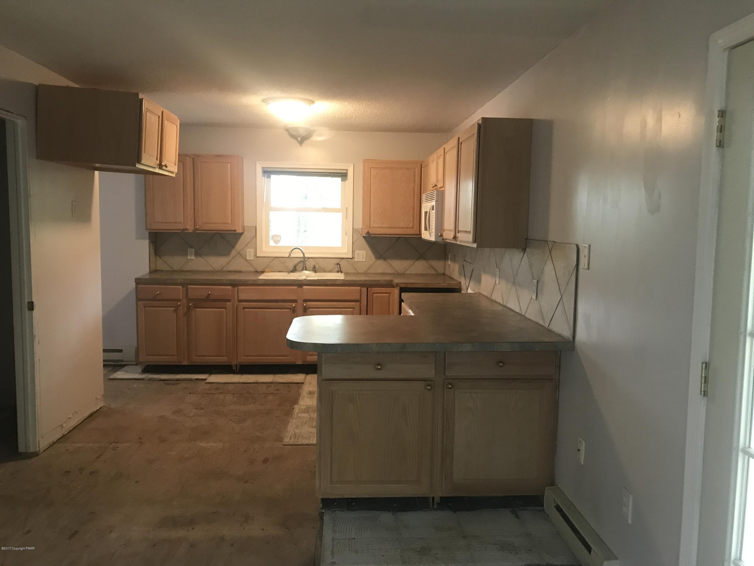 1107 Cameron Road Effort, PA 18330 - Photo 6 of 13 a kitchen with a sink refrigerator and microwave
