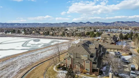 a view of a city with an ocean beach