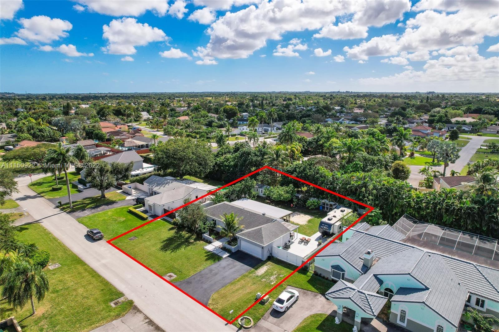 15534 Southwest 153rd Street Miami, FL 33187 - Photo 43 of 44 an aerial view of a house with a garden