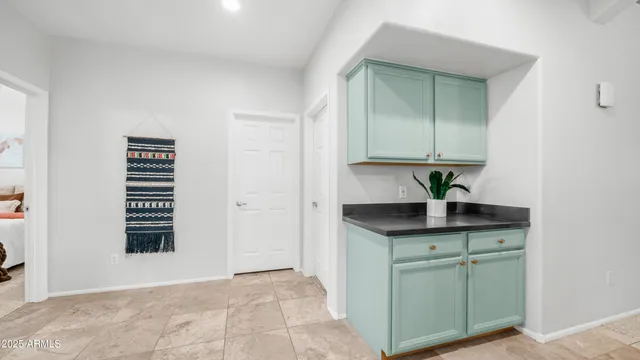 a house view with a garden space