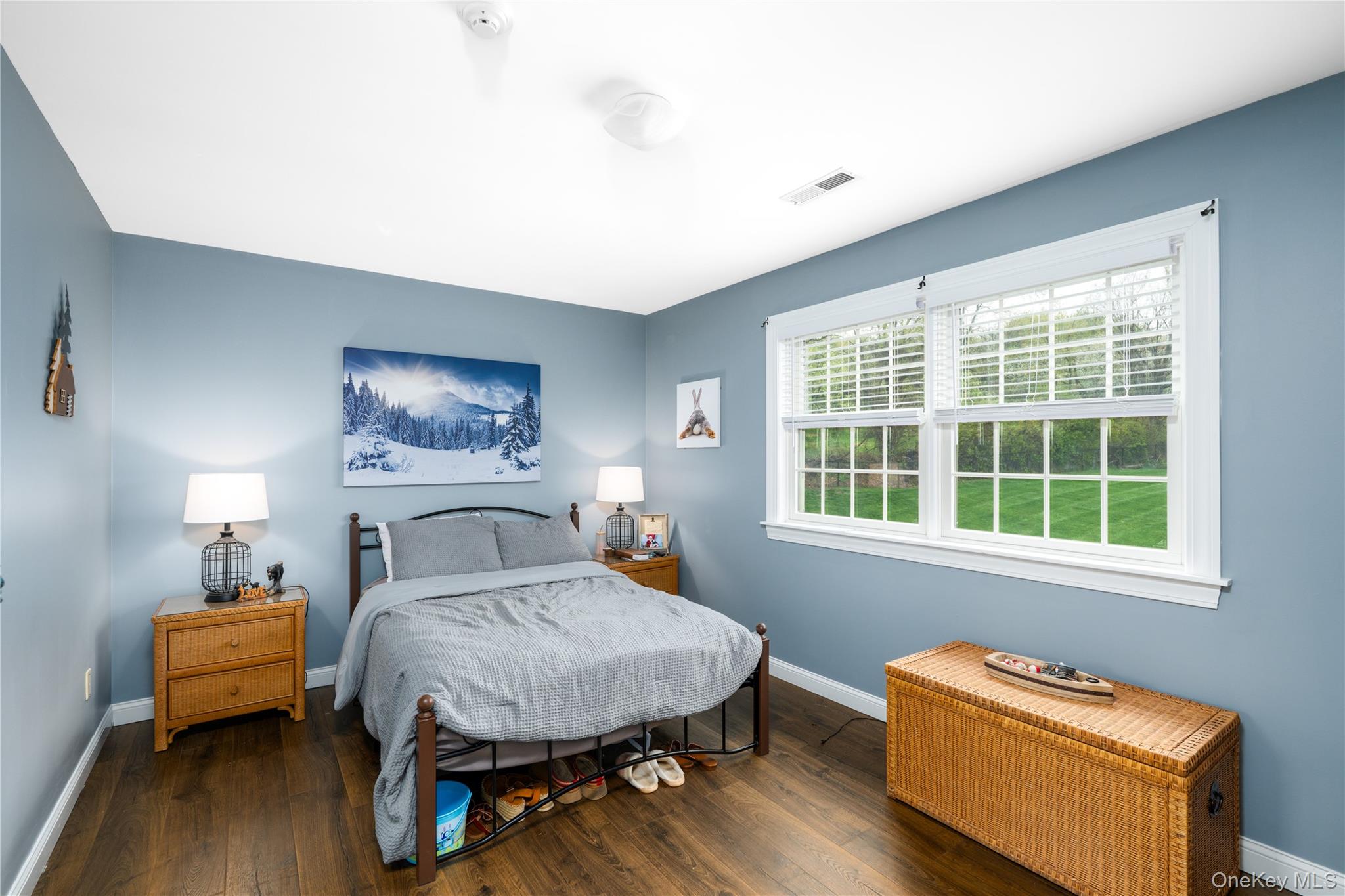 60 Idlewild Road Marlboro, NY 12542 - Photo 26 of 37 Bedroom room featuring wood-finish flooring and a light blue wall color