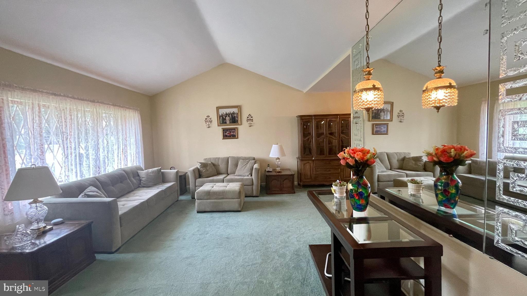 1617 Mt Pleasant Road Havertown, PA 19083 - Photo 6 of 35 Living Room with Cathedral Ceiling