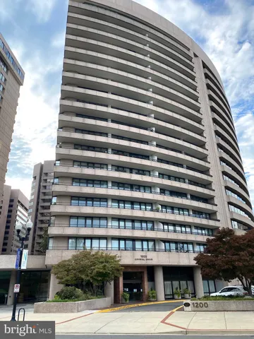 a view of a building with a street