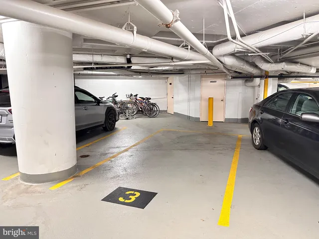 a view of parking garage