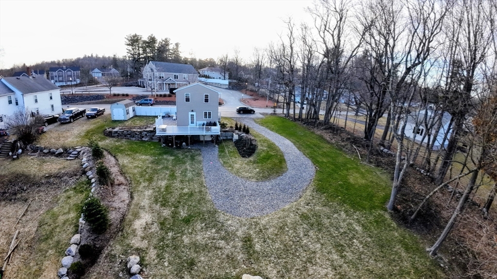 533 Prospect Street West Boylston, MA 01583 - Photo 39 of 40 an aerial view of a house with a garden