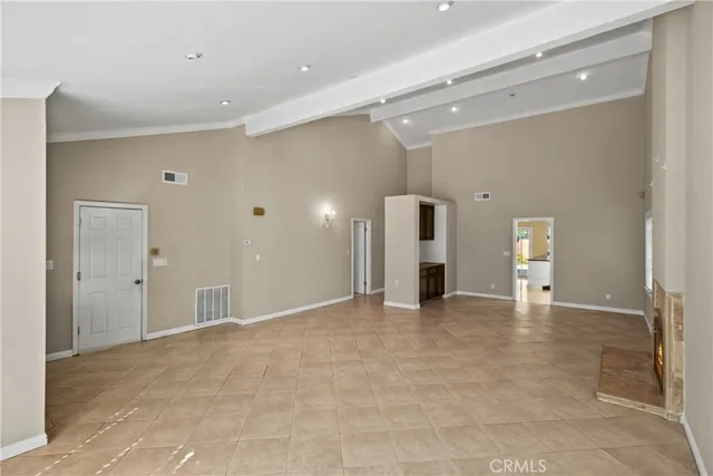 a view of an empty room