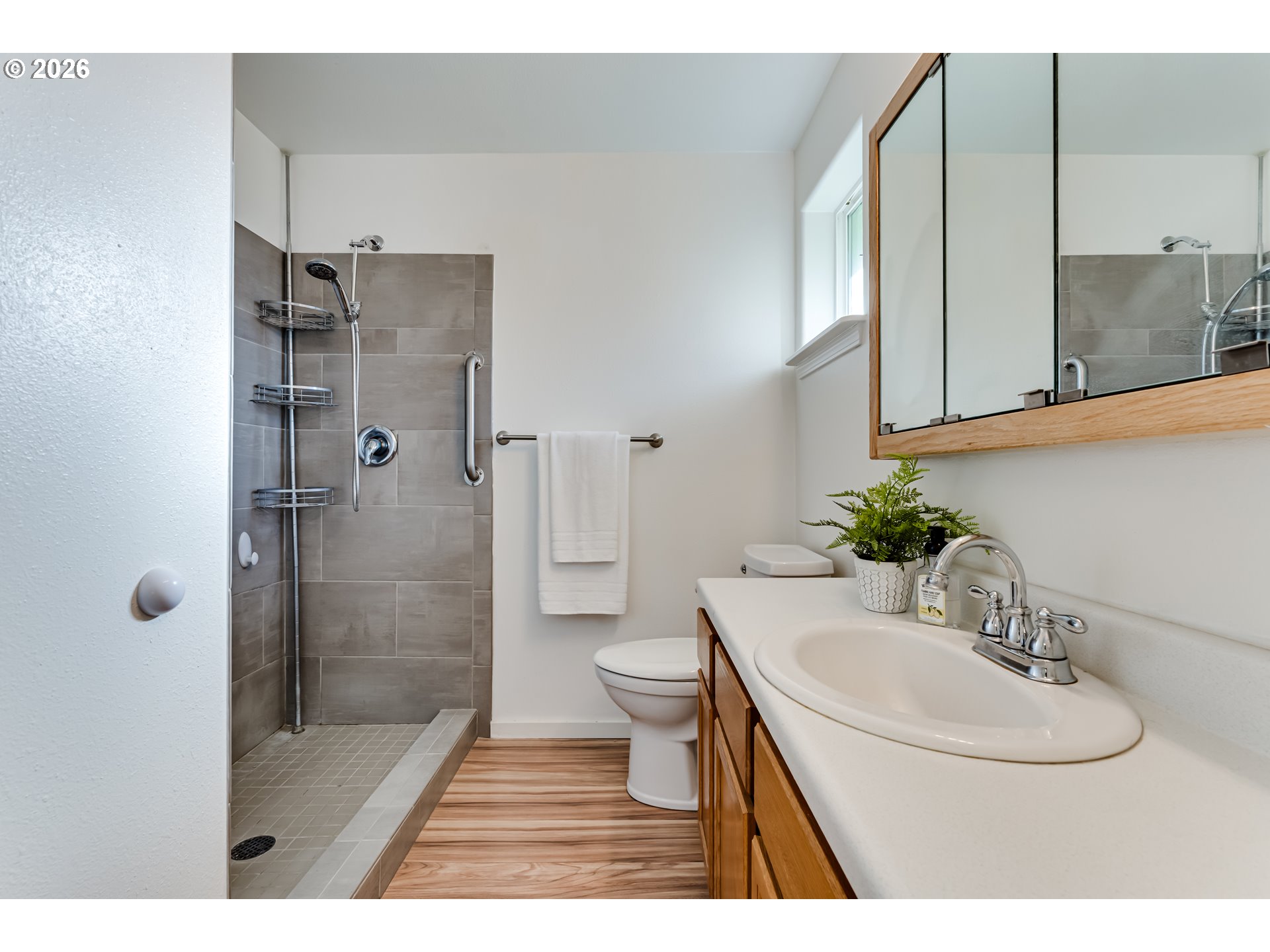 3497 Douglas Drive Springfield, OR 97478 - Photo 21 of 38 a bathroom with a sink a toilet and shower