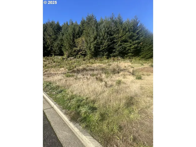 a view of a yard from a balcony