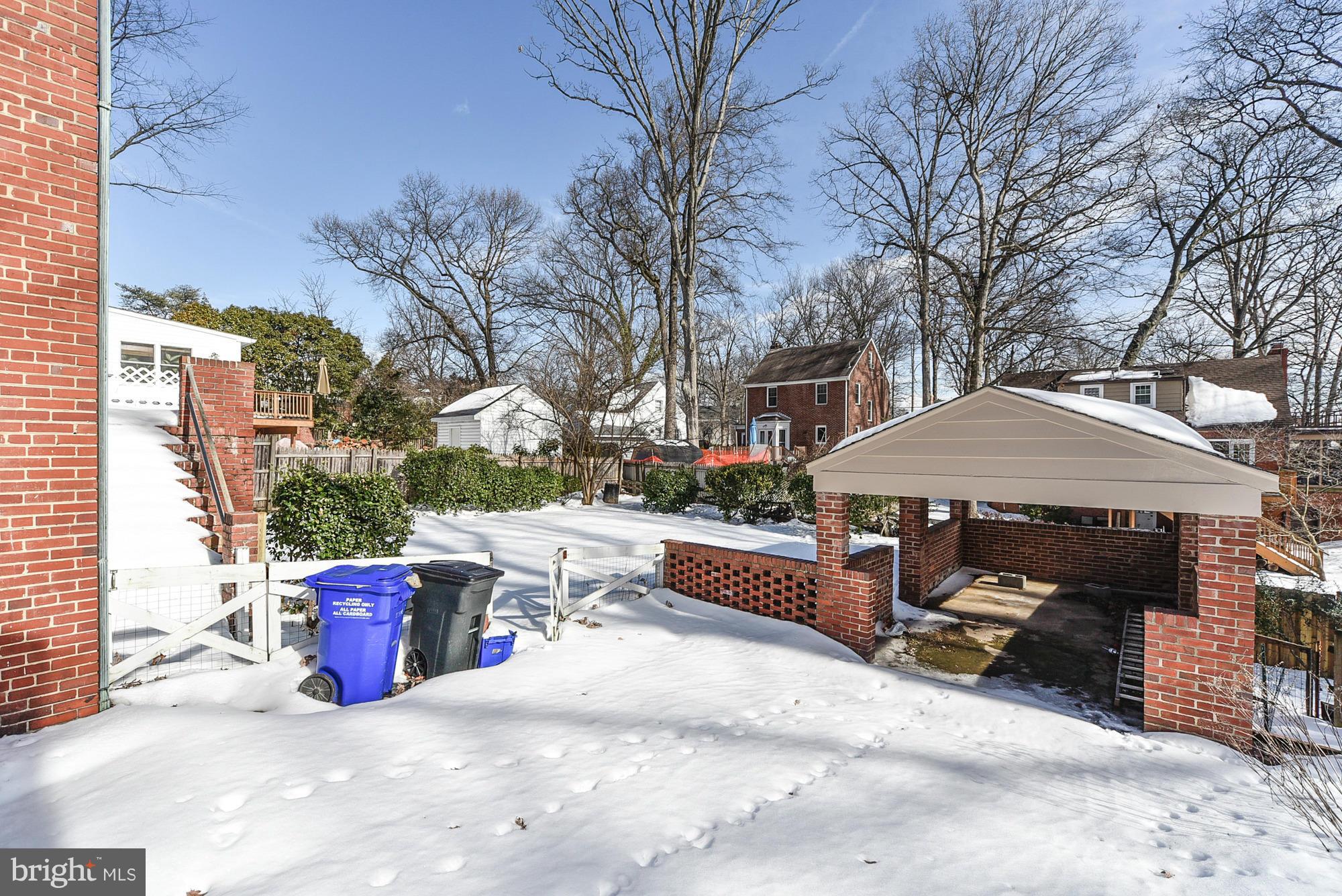 8809 Bradford Road Silver Spring, MD 20901 - Photo 28 of 30 Driveway to large carport