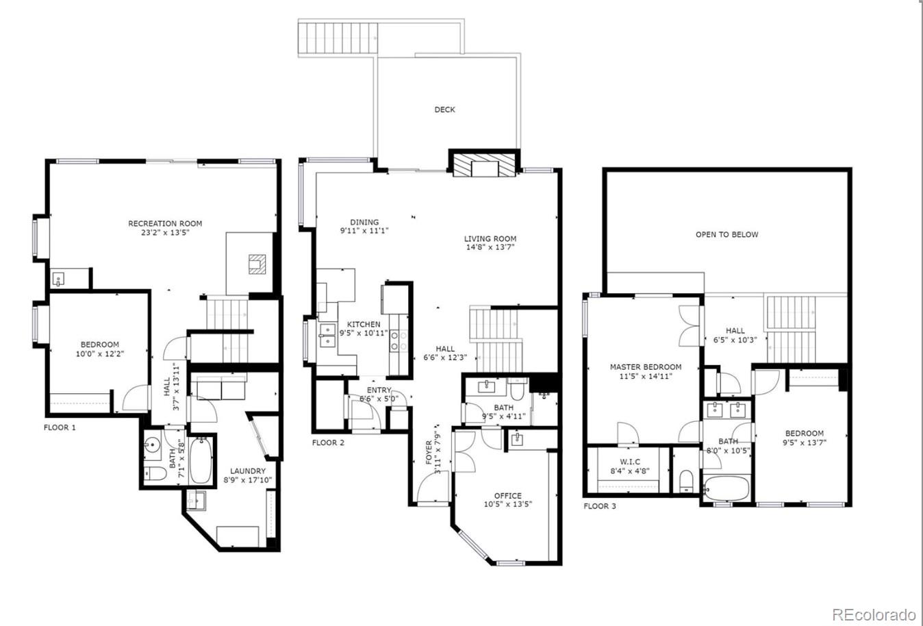 3615 South Flanders Street Aurora, CO 80013 - Photo 30 of 30 a picture of floor plan