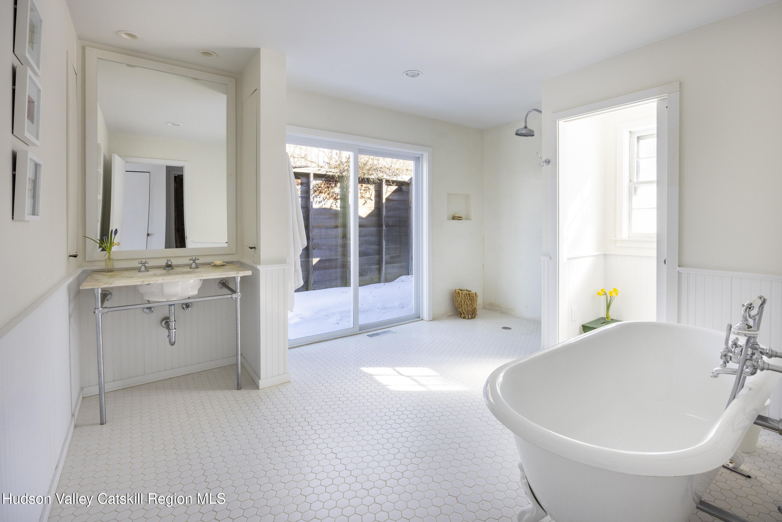 188 Mt Merino Road Hudson, NY 12534 - Photo 14 of 37 a bathroom with a sink and a mirror