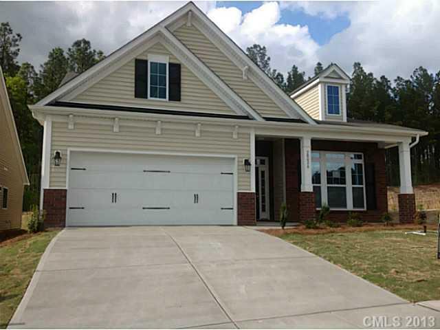 a view of a house with garage
