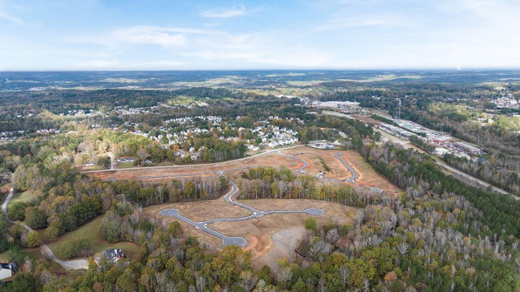 101 Hill Side Road Dallas, GA 30157 - Photo 29 of 31 an aerial view of residential houses with outdoor space and trees