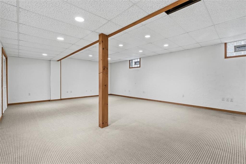 2757 Edith Street Lower Burrell, PA 15068 - Photo 31 of 48 Lower level finished gameroom with recessed lighting.