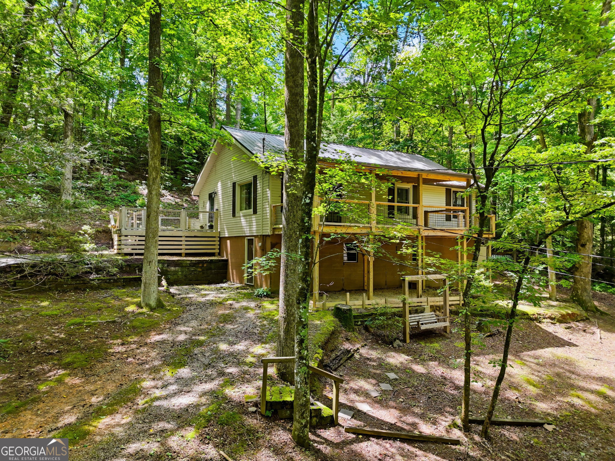 629 Goose Island Road Cherry Log, GA 30522 - Photo 45 of 52 a view of a house with backyard