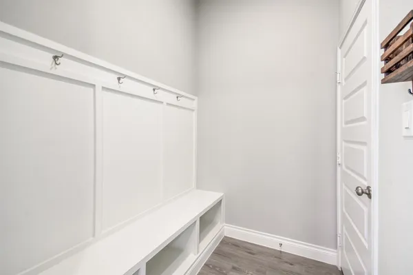 a bathroom with a shower and a shower