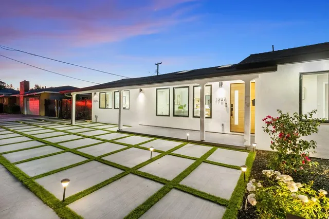 a view of outdoor space yard and swimming pool