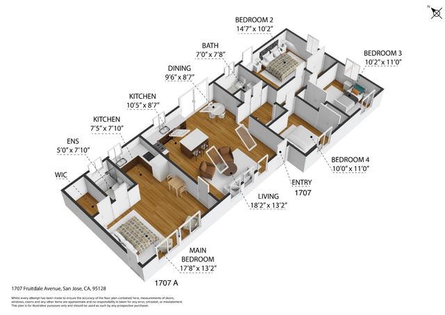 $1,588,000 | 1707 Fruitdale Avenue, San Jose, CA 95128