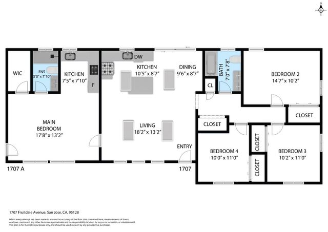 $1,588,000 | 1707 Fruitdale Avenue, San Jose, CA 95128
