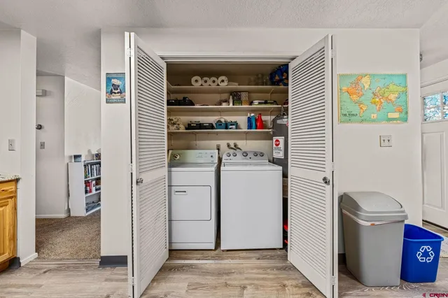 a room with storage and utility